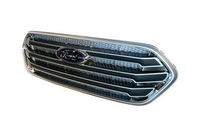 Für Ford Transit Custom Frontgrill OEM Style Neue Form (Matt Chrom Basis)