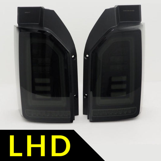 Für VW T6 geräucherte Heckklappe LHD White-Bars European Left Hand Drive Van nur Sequential Indicator