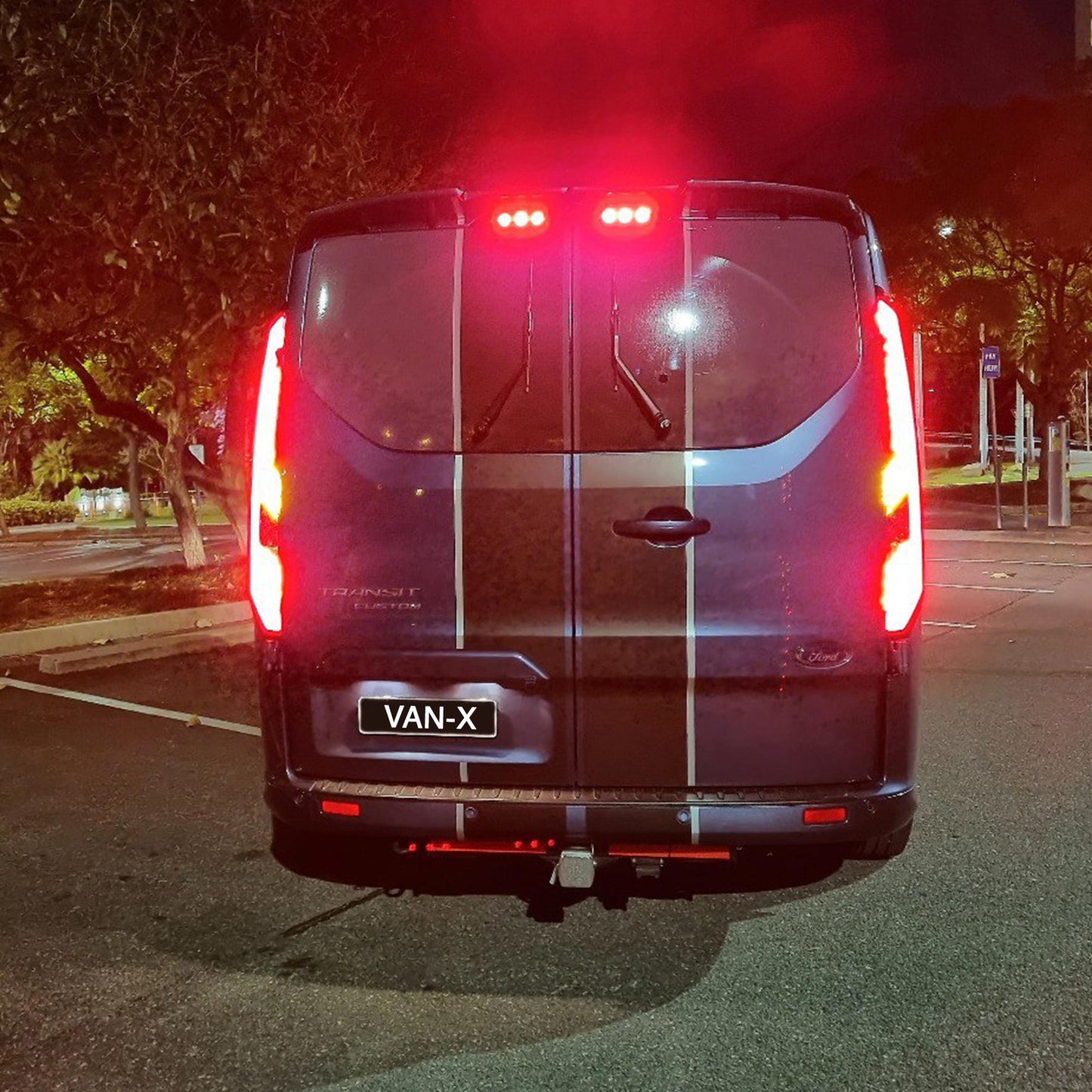 Per Transit Custom Van MK1 Indicatore sequenziale Luci posteriori a LED Lenti fumé