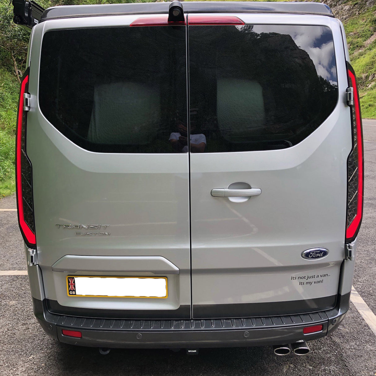 Voor Ford Transit Custom Van MK2 Sequentiële indicator LED-achterlichten Gerookte lenzen