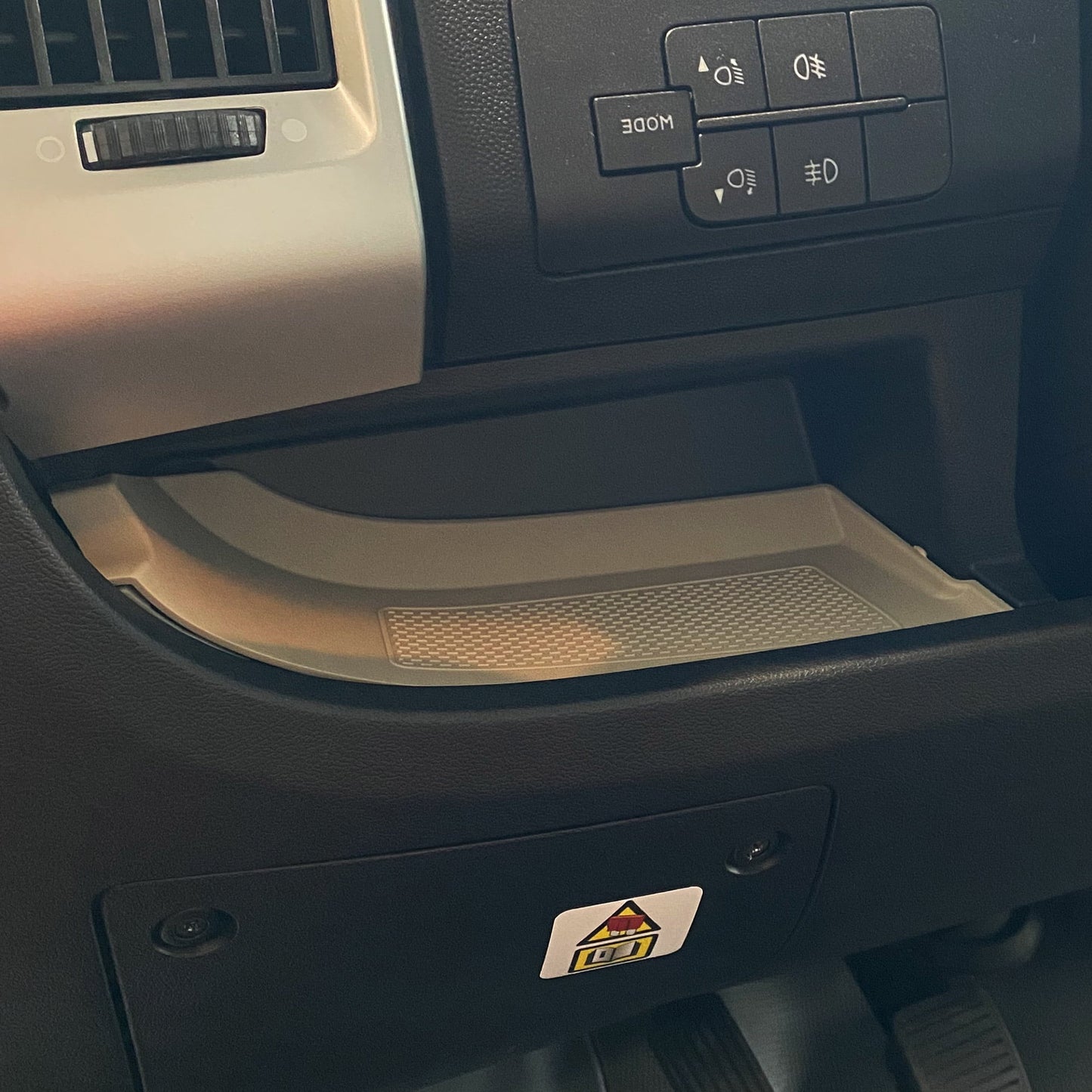 Fiat Ducato rubberen inzetstukken/matten onder dashboard lichtgrijs LHD