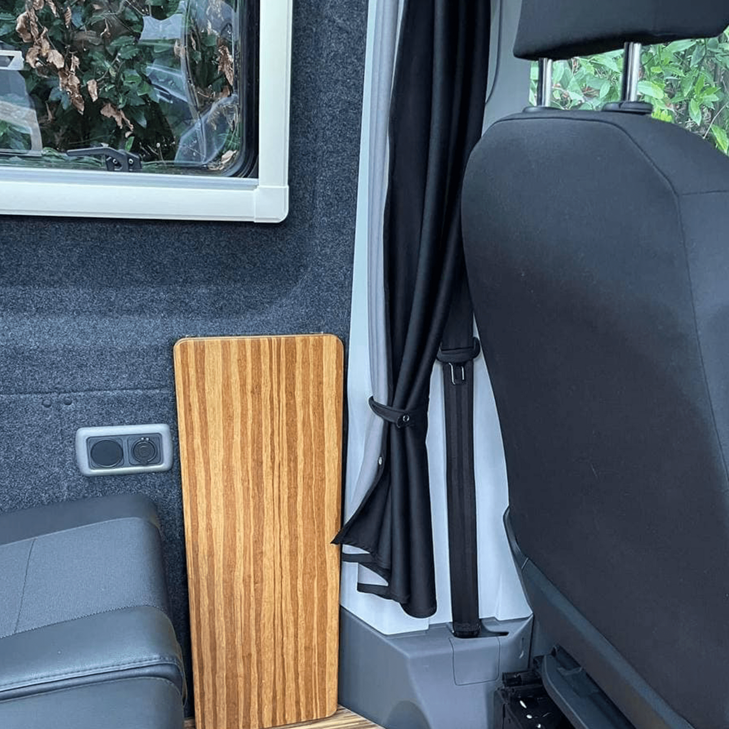 MAN TGE / New Crafter Cab Divider Curtain Kit Campervan Conversion