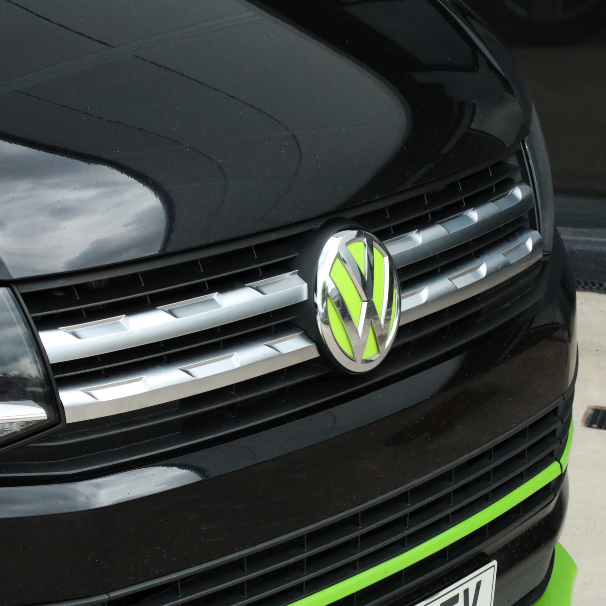 VW Transporter T6 Front Grille Trims (4Pcs) - Matte Chrome