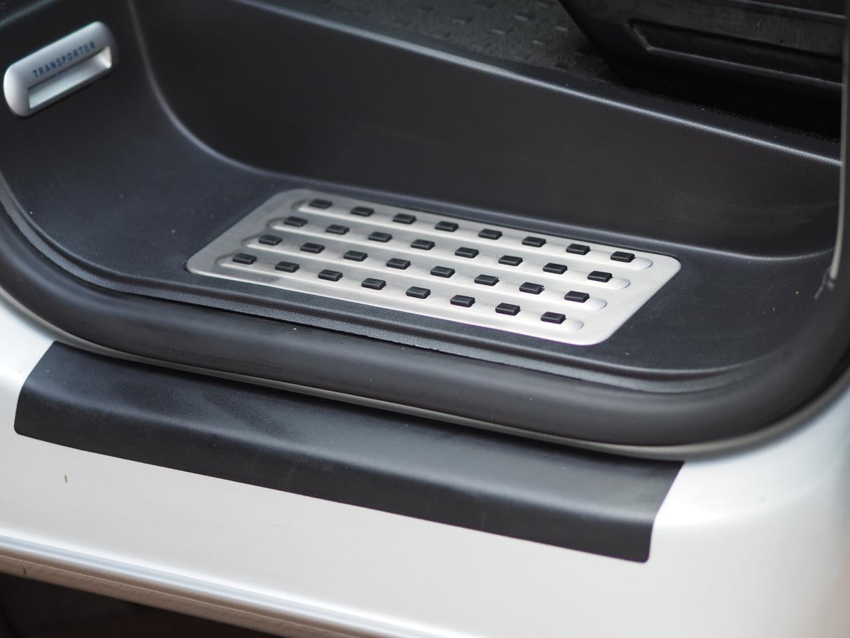 VW T6.1 Caravelle Style Full Step Set Inc Conducteur, Passager et Porte Coulissante Latérale Parfait Pour Conversion Campervan Transporter Logo LED
