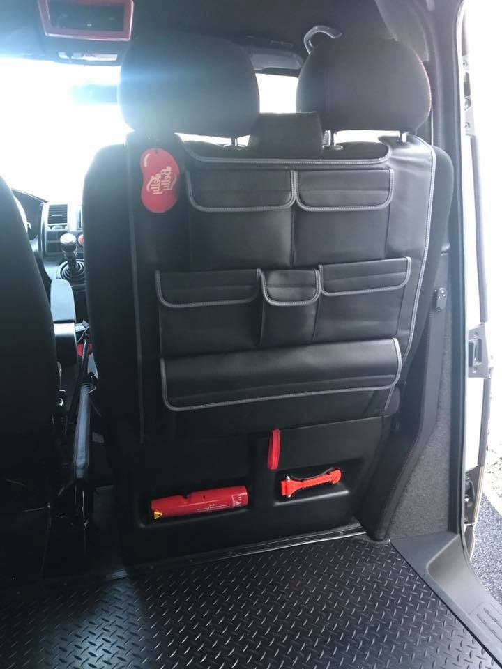 Per VW T5 / T5.1 Transporter Organizer per sedile posteriore doppio
