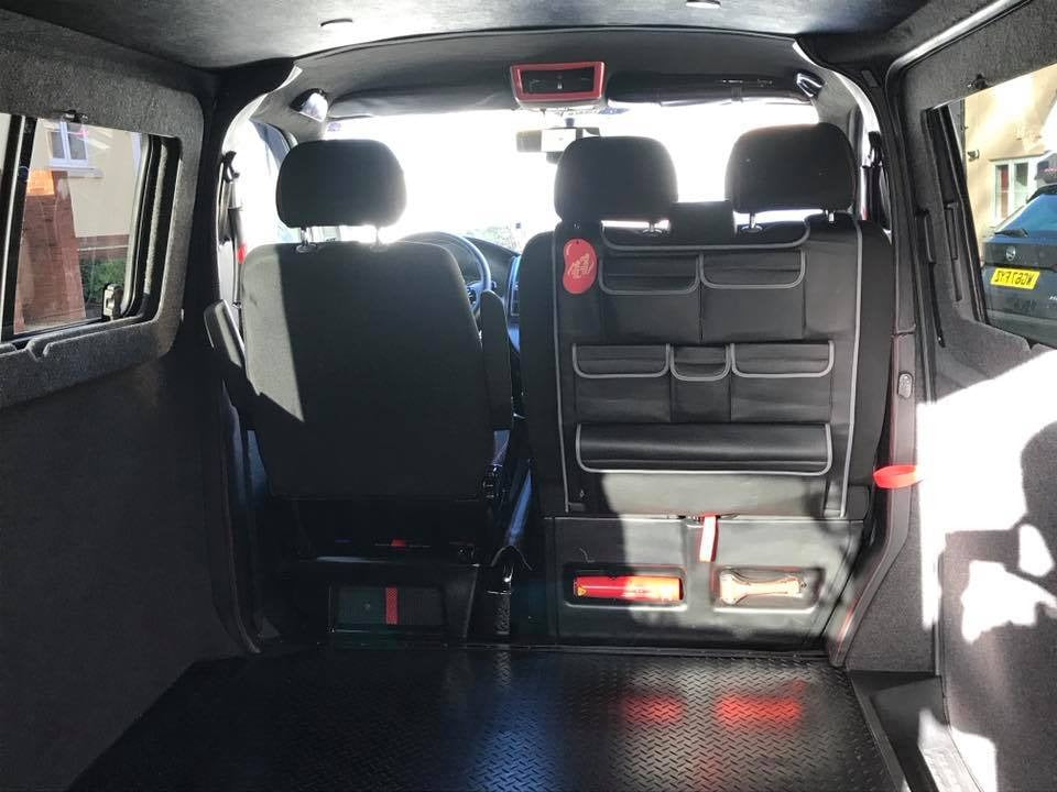 Per VW T5 / T5.1 Transporter Organizer per sedile posteriore doppio