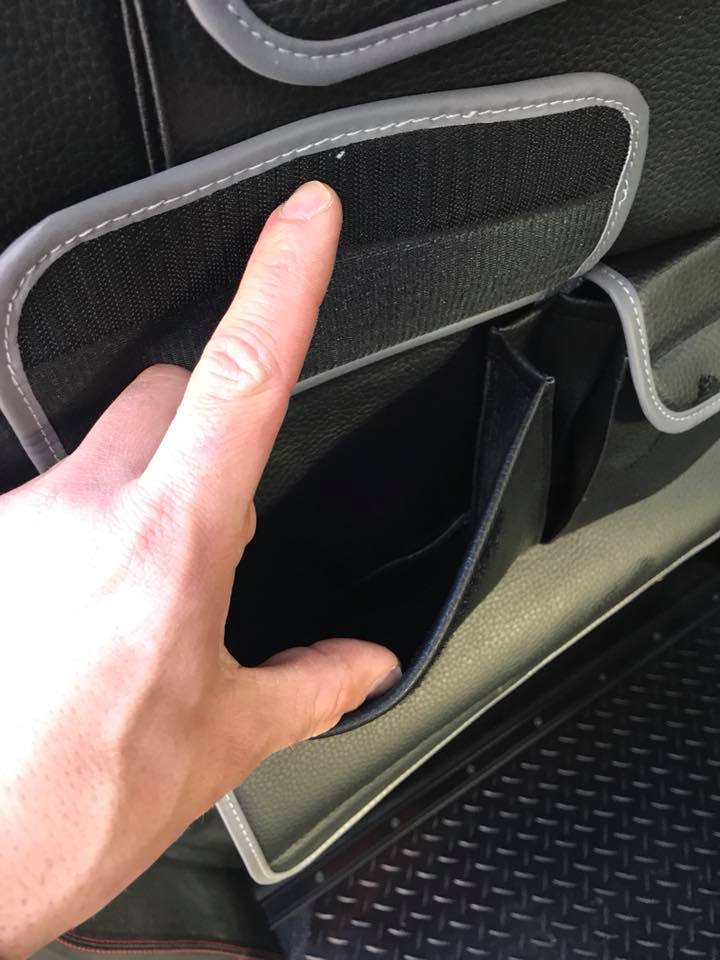Per VW T5 / T5.1 Transporter Organizer per sedile posteriore doppio