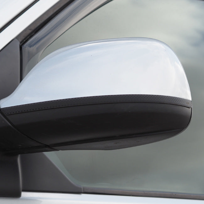 Für VW T6 Transporter Edelstahl Außenspiegelblenden Carbonfolie