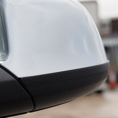Für VW T6 Transporter Edelstahl Außenspiegelblenden Carbonfolie