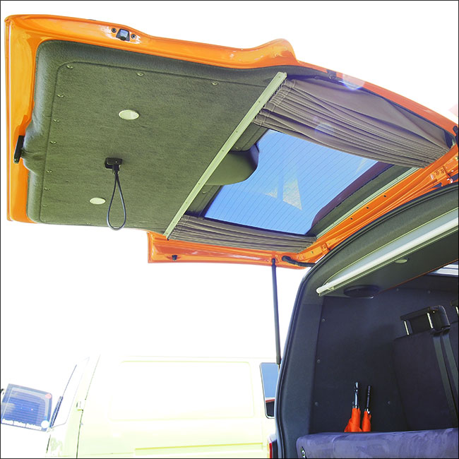 Gardinen Sonnenschutz Vorhang für VW T6.1, 1 x Heckklappenfenster