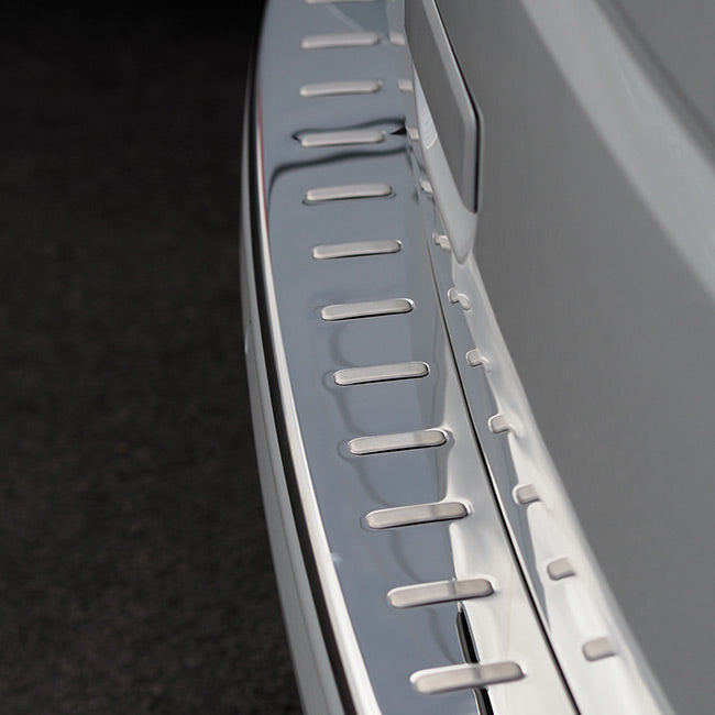 Stoßstangen Protector, hinten, Edelstahl, Version für Heckklappe, VW T6, Van-X