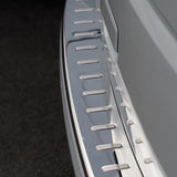 Stoßstangen Protector, hinten, Edelstahl, Version für Heckklappe, VW T6, Van-X