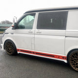 Minigonne laterali in ABS VW T6.1 Transporter SWB verniciate in bianco caramello