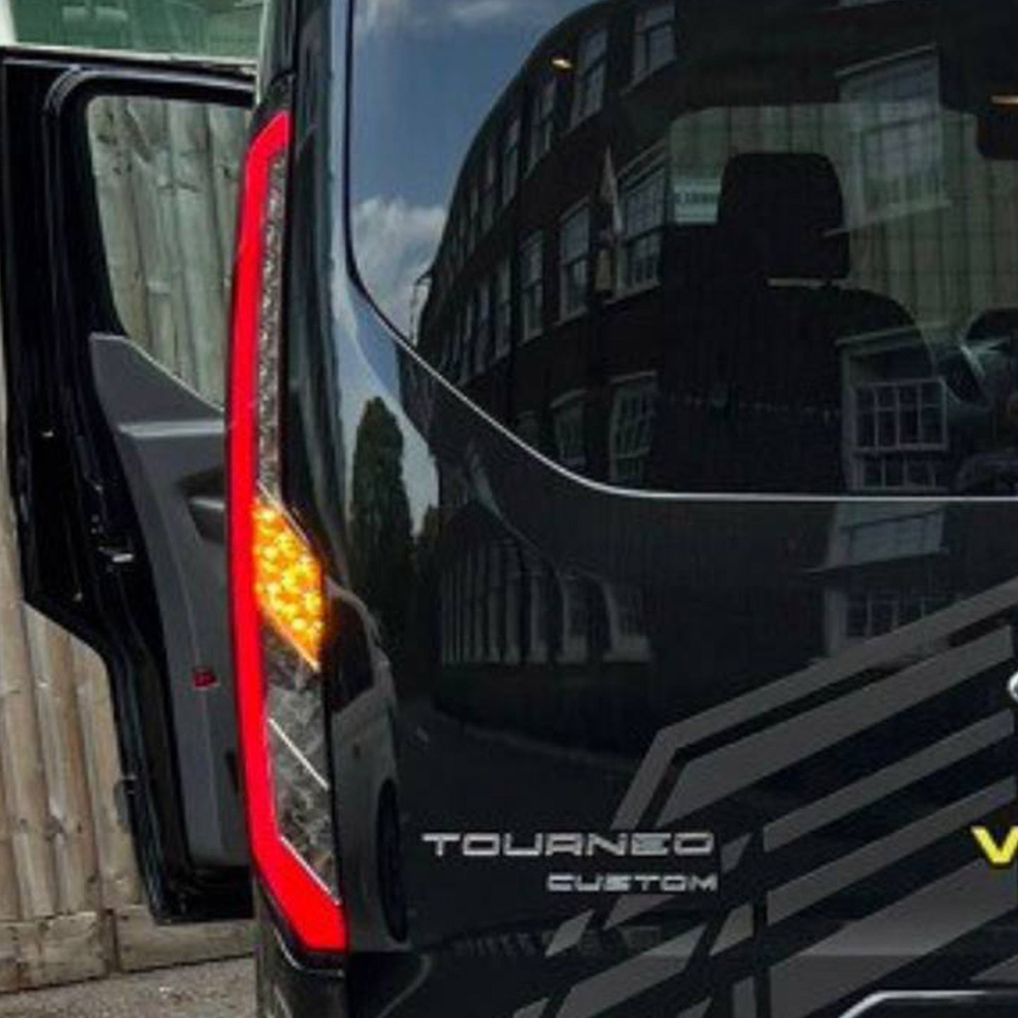 Para Ford Transit Custom Van MK2 Luces Traseras LED con Indicador Secuencial y Lentes Ahumadas