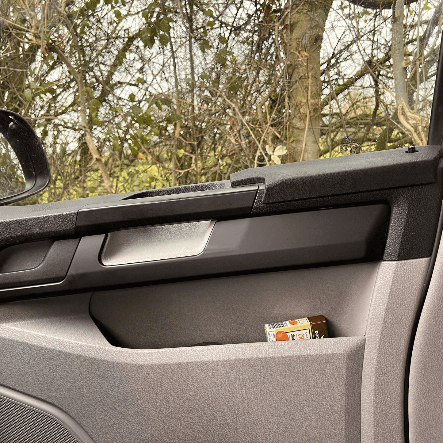 VW Transporter T6 onderste dashboard-stylingsierlijsten Comfort Dash matzwart geverfd en klaar om te passen (set van 6)